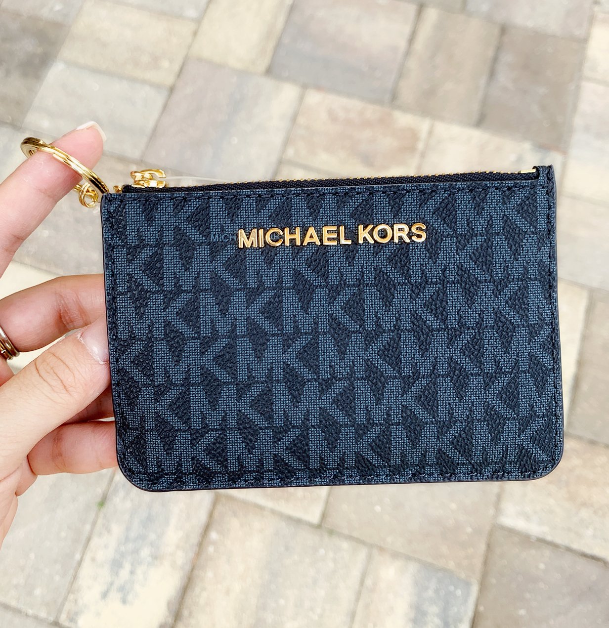 Michael Michael Kors Blue Leather Lilly Chain Tote For Sale at 1stDibs  michael  kors lilly tote michael kors chain tote michael kors lilly bag