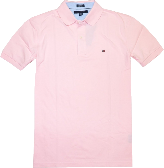 Light Pink Tommy Hilfiger Mens Polo Regular Fit