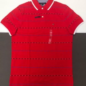 Tommy Hilfiger Red Mens Polo Slim Fit 2