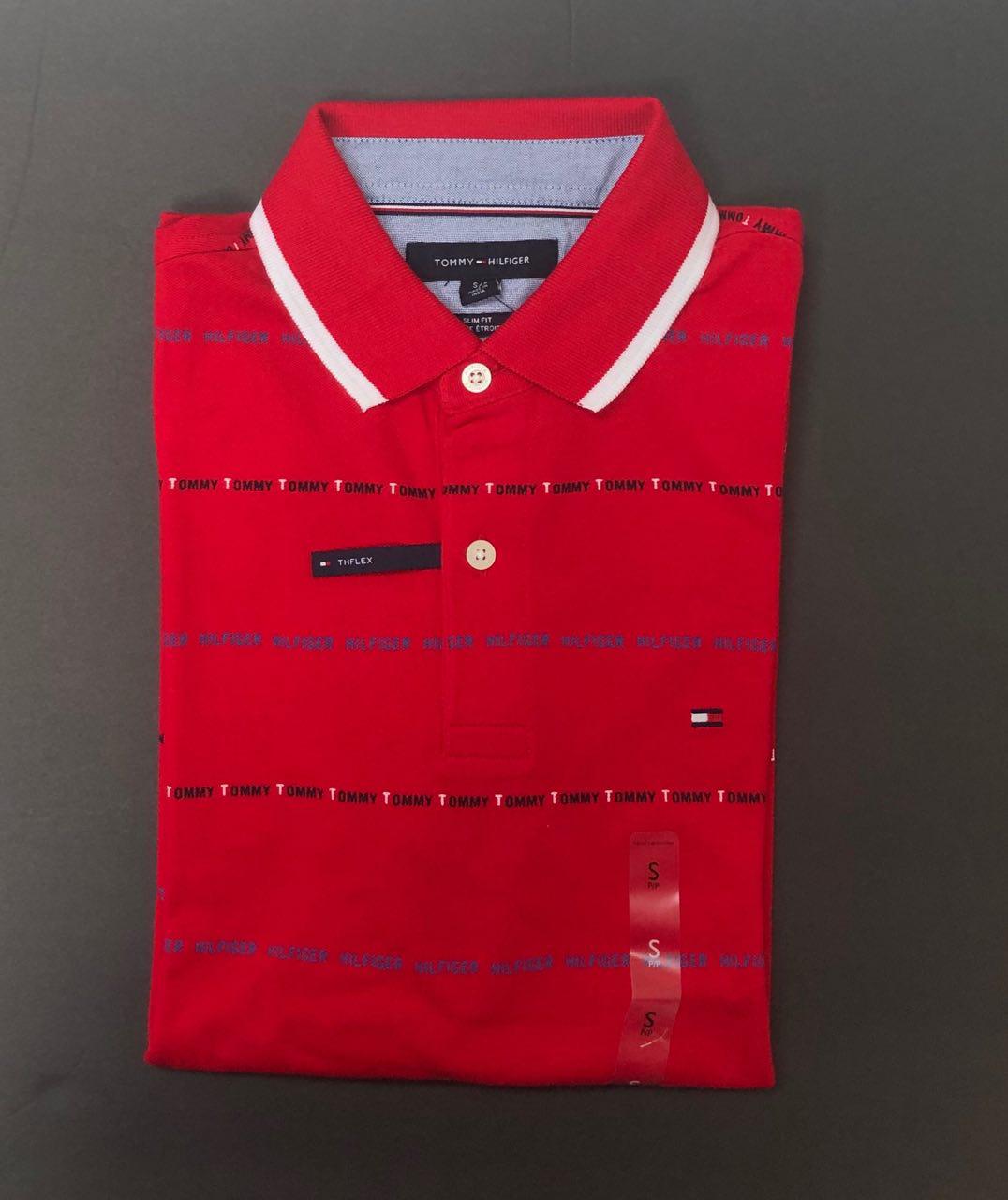 Tommy Hilfiger Red Men's Polo Slim Fit - NY Outlet Brands in Dubai